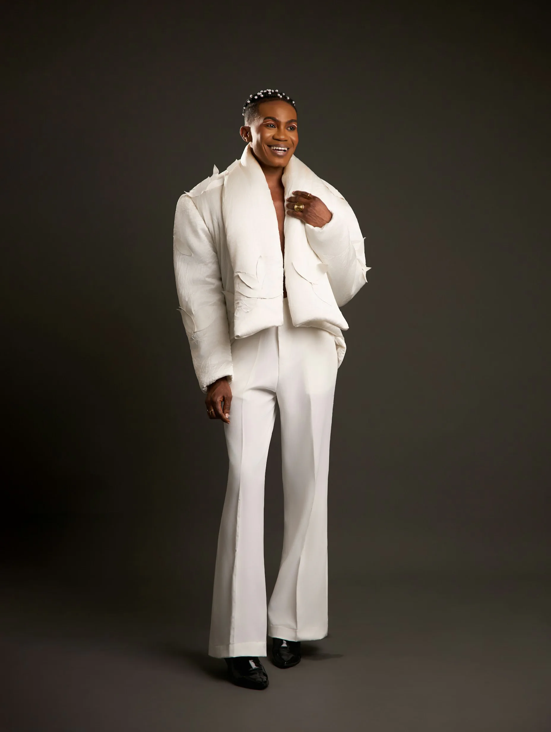 Halden Atelier ivory jacket look
